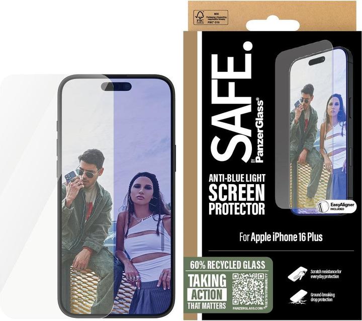 Actual product image Safe Eyecare Screen Protection (1 Piece, Apple iPhone 15 Plus, Apple iPhone 16 Plus)
