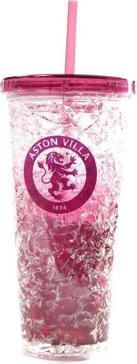 Produktbild Aston Villa FC Gefrierbecher mit Strohhalm Wappen 600ml (0.60 l, 1 x)