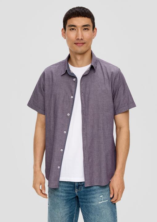 Immagine prodotto s.Oliver Hemd Slim Fit: Kurzarmhemd mit Chambray-Details (3XL)