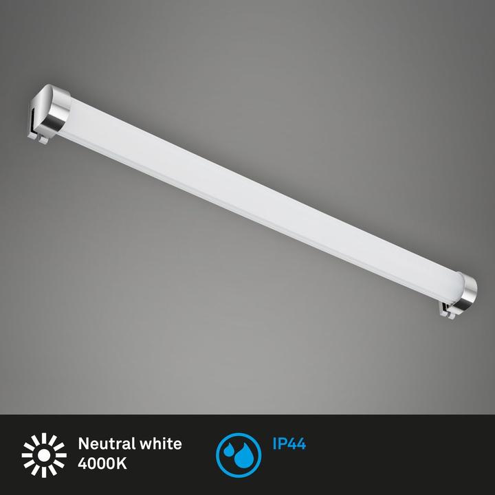 Produktbild Briloner LED Bad Wandleuchte 10W 1200 lm 4000 K neutralweiss Surf chrom (1200 lm)