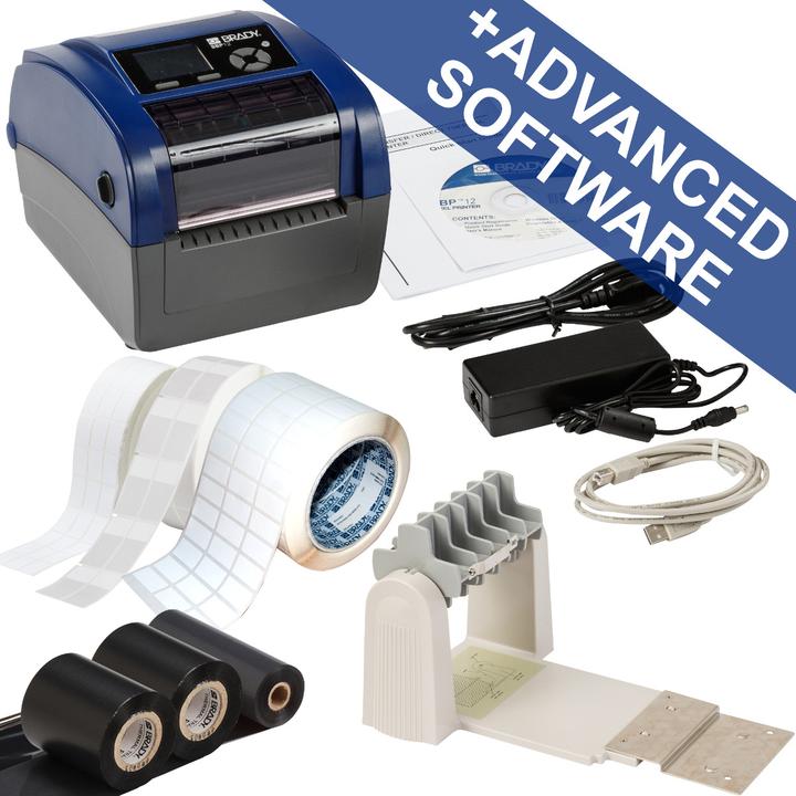 Produktbild Brady BBP12-DATA Kit-EU, Thermotransferdrucker, max. Breite 118mm, 300 dpi, Seriell, USB, LAN, mit (300 dpi)