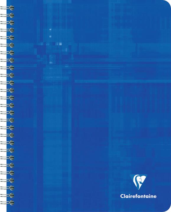 Image du produit Clairefontaine Cahier à spirales (17 x 22 cm, Quadrillé, Couverture rigide)
