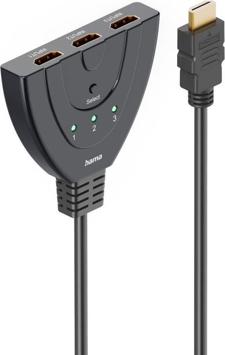 Produktbild Hama 4K HDMI™-Umschalter 3x1, 3x HDMI™-Buchse - 1x HDMI™-Stecker