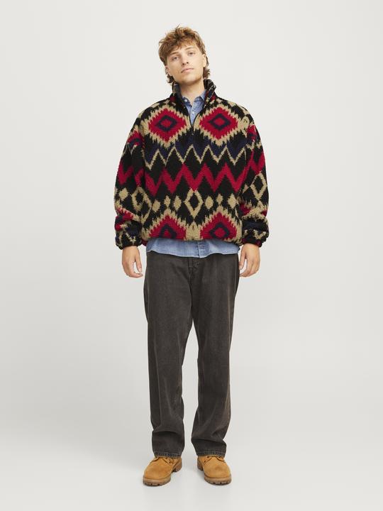 Produktbild Jack & Jones Einfarbig Fleece Sweatshirt Fleece Sweatshirt (L)