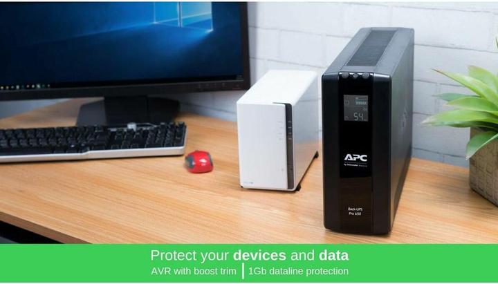 Immagine prodotto APC Back-UPS Pro (650 VA, 390 W, Interattivo linea UPS)