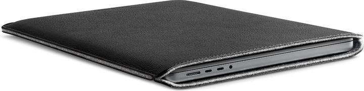 Actual product image Woolnut Leather Sleeve -suojatasku 16" MacBook Pro, musta (16", Apple)
