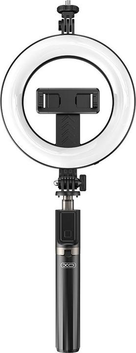 Produktbild xO Selfie-Stick Bluetooth-Stativ SS12 schwarz 95cm mit LED-Lampe