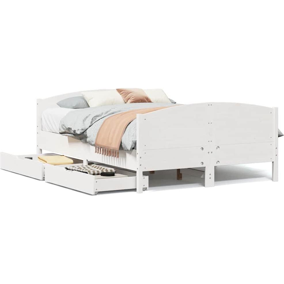 VidaXL, Bett, Bett ohne Matratze (135 x 190 cm)