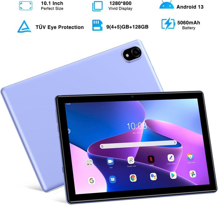 Actual product image Doogee U10 (10.10", 128 GB, Blue, Blue)