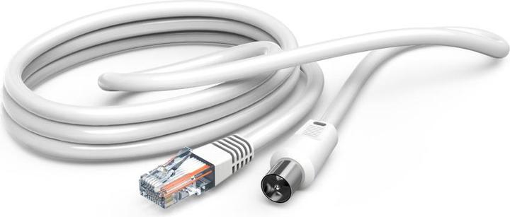 Immagine prodotto Hama Antennen-Kabel - Koax-Stecker - RJ45-Stecker (75 dB, Cavi antenna)