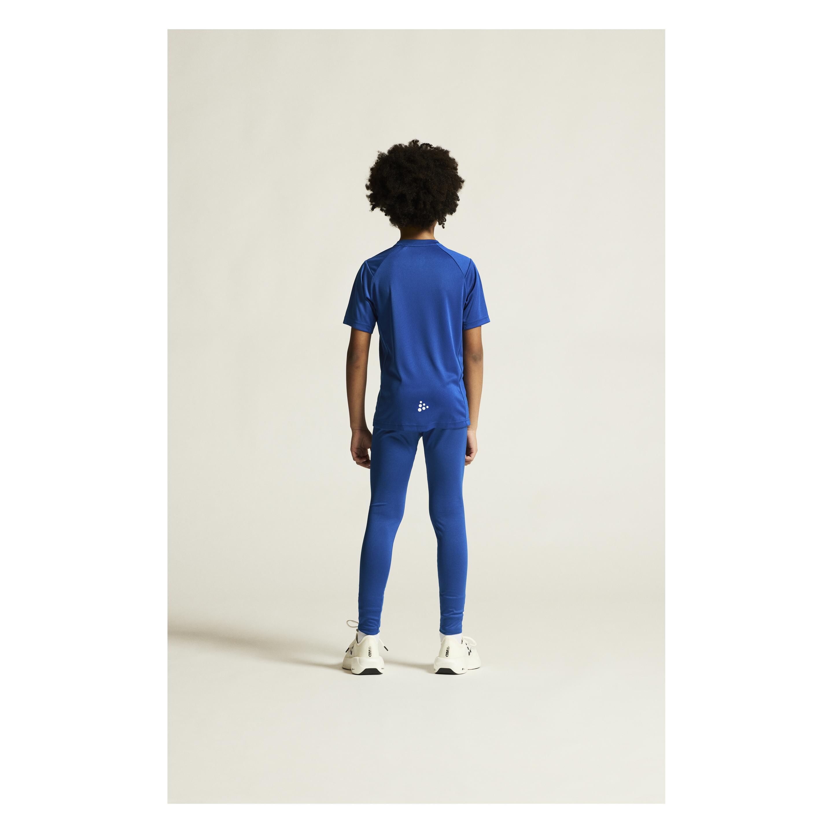 Craft, Mädchen, Sportshirt, Rush 2.0 Ss Tee Jr (134, 140), Blau, 140, 134