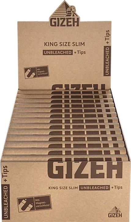 Image du produit Gizeh Papers Unbleached King Size Slim + Tips