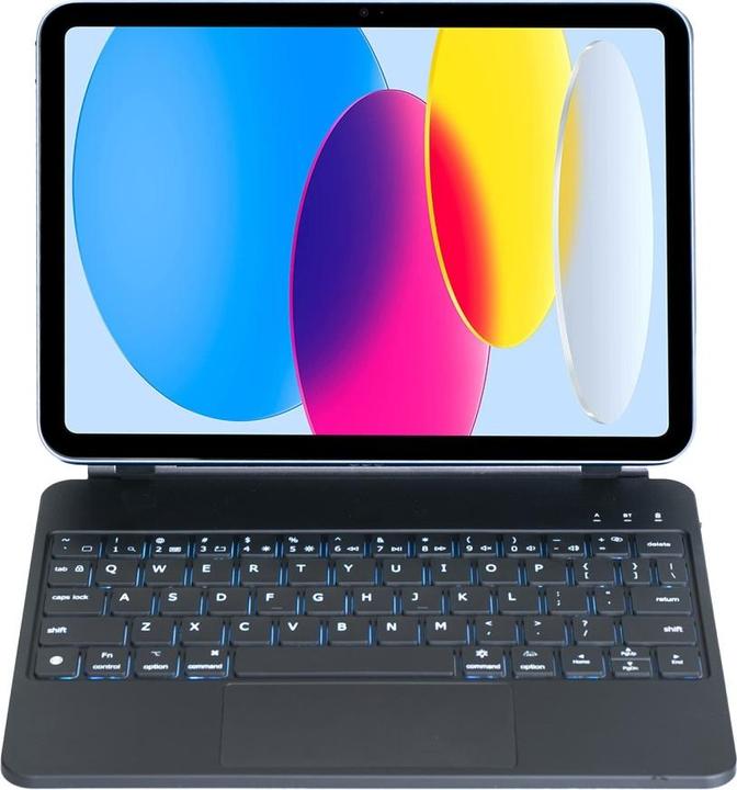 Image du produit Deltalabs Ledertasche Cover Magnetische Bluetooth Tastatur für Apple (US)