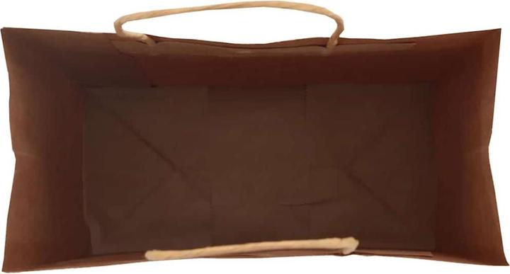 Produktbild VidaXL Kraftpapiertüten 50 Stk. mit Henkel Braun 22x11x31 cm Papiertüte (Geschenktüte, 50 x)