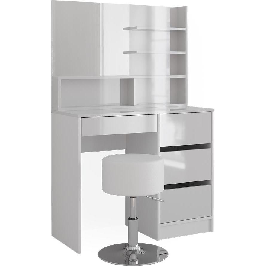 Vicco, Schminktisch, Sherry mit Hocker (90 x 75 x 40 cm)