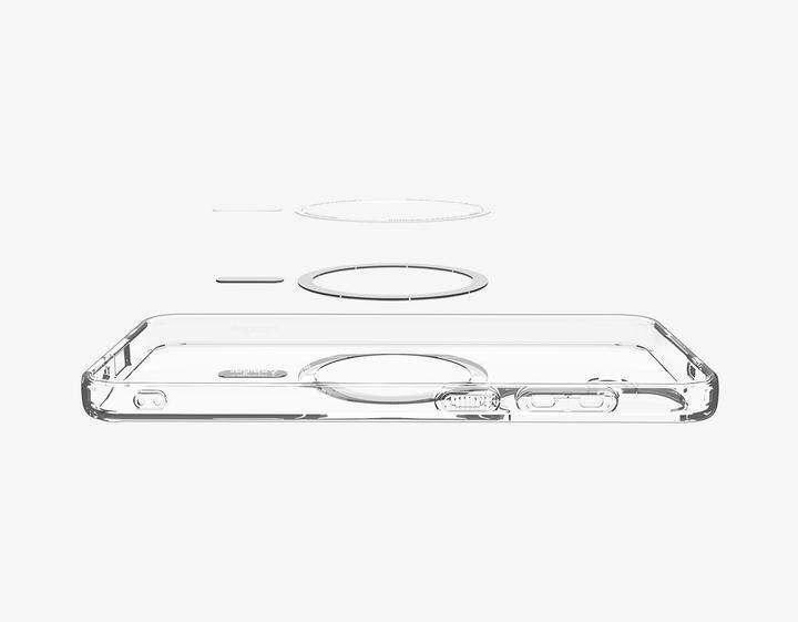 Actual product image Spigen - Ultra Hybrid MagSafe - Samsung Galaxy S25 FE - Clear / White (Samsung Galaxy S25 FE)