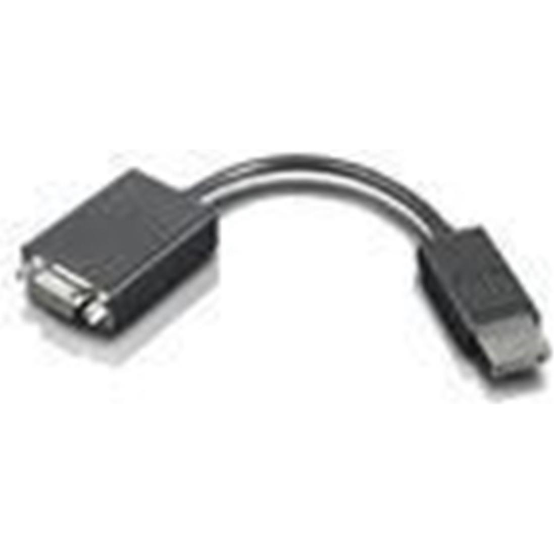 Lenovo DisplayPort zu (VGA, 20 cm), Data + Video Adapter, Schwarz