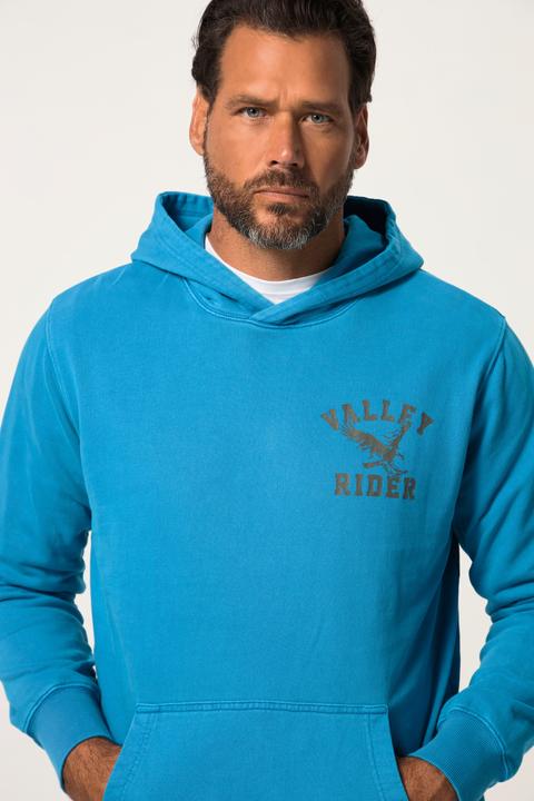 Actual product image JP1880 Hoodie, vintage look, hood, chest print, up to 8 XL (XL)