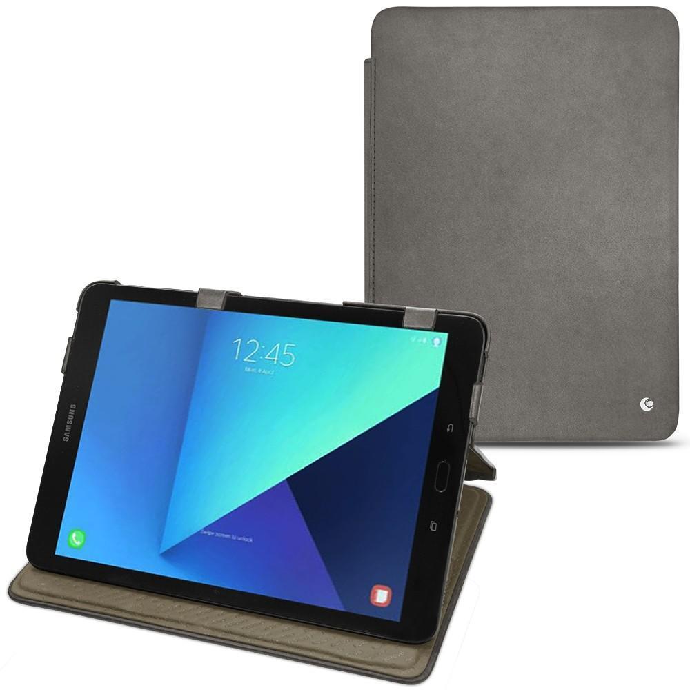 Noreve Lederschutzhülle horizontal (Galaxy Tab S3 9.7 (2017)), Tablet Hülle, Grau
