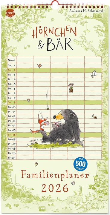 Produktbild Hörnchen&Bär.Familienplaner2026