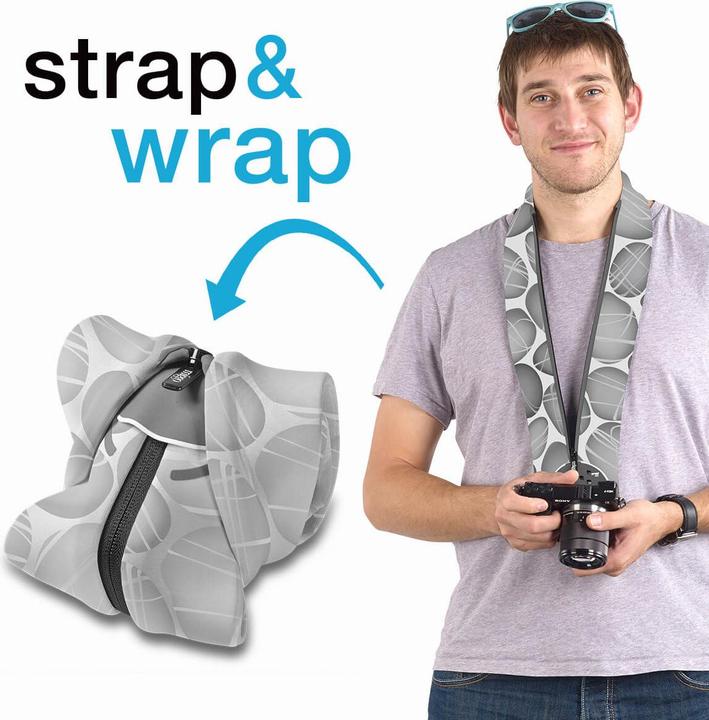 Actual product image miggo Strap & Wrap, Digital camera, Spandex, Neoprene, Grey, CSC, 59 cm, 120 mm