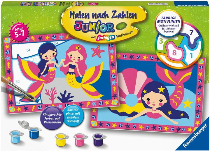 Actual product image Ravensburger Painting by numbers 23753 - Enchanting mermaids - Children 5 - 7 years