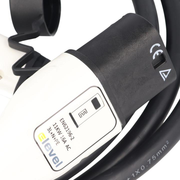 Produktbild AccuCell Ladekabel für Elektroautos Anschlussart Typ 2 auf Typ 2 EU Norm 62196 EV charging cable 2KG (Typ 2, 11 kW, 5 m)