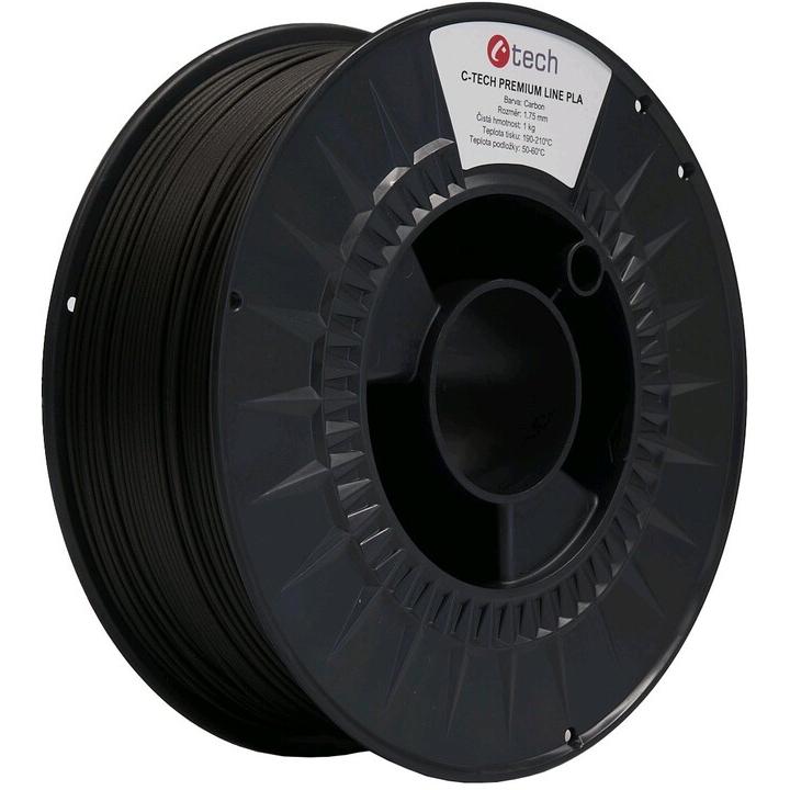 C-Tech Premium Line Filament PLA Carbon 1,75 mm 1 kg (PLA, 1.75 mm, 1000 g), Filamenti stampa 3D