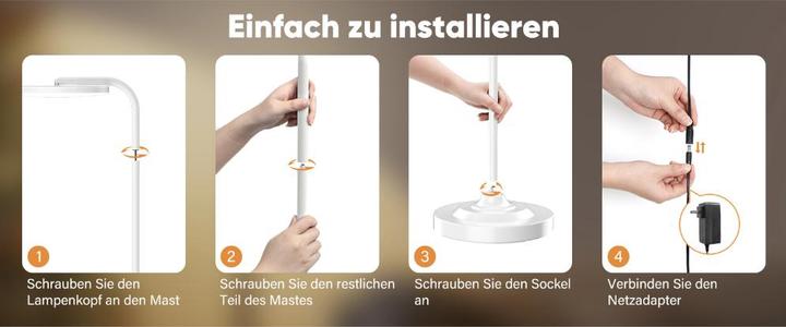 Image du produit LS LED Stehleuchte Circle Weiss
