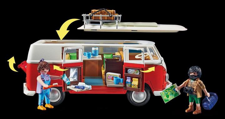 Image du produit Playmobil Volkswagen T1 Camping Bus (70176, Voiture populaire Playmobil)