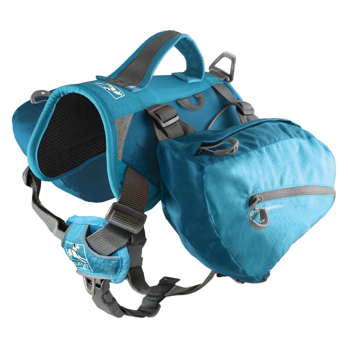 Kurgo Baxter - Sac à dos pour chien, la marche ou le camping, bleu côtier - moyen (M)