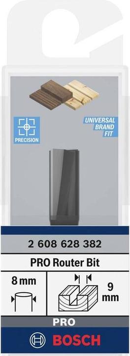 Actual product image Bosch Professional Zubehör Groove cutter, 8 mm, D1 9 mm, L 19.6 mm, G 51 mm. For hand milling cutters