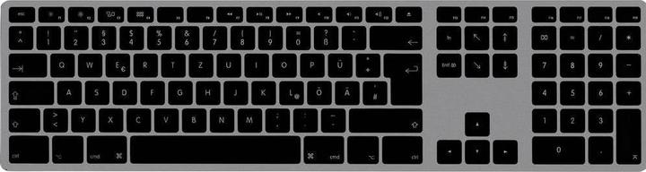 Actual product image Matias Draadloos USB-C Aluminium Toetsenbord voor Mac Duits QWERTZ Space Gray (FK418DCB-DE) (DE, Wireless)