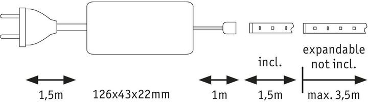 Actual product image Paulmann MaxLED (Daylight, 150 cm, Indoor)