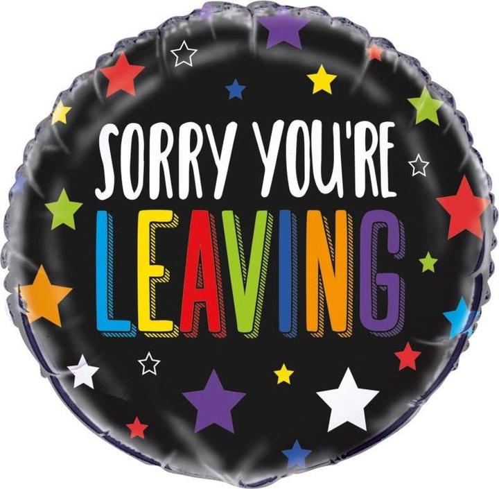 Image du produit Unique Party - Ballon en aluminium SORRY YOU'RE LEAVING