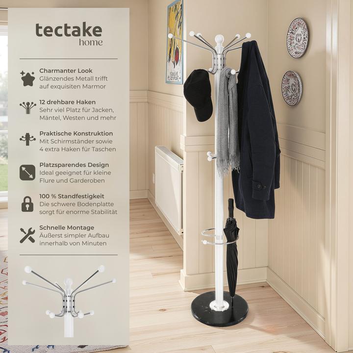 Actual product image tectake Coat rack