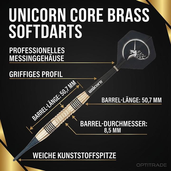Produktbild Unicorn Core Brass Soft Darts (19 g)