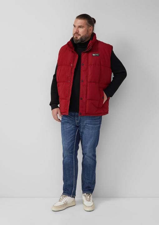 Produktbild s.Oliver Strickpullover Strukturmix-Pullover aus reiner Baumwolle mit Rollkragen (4XL)