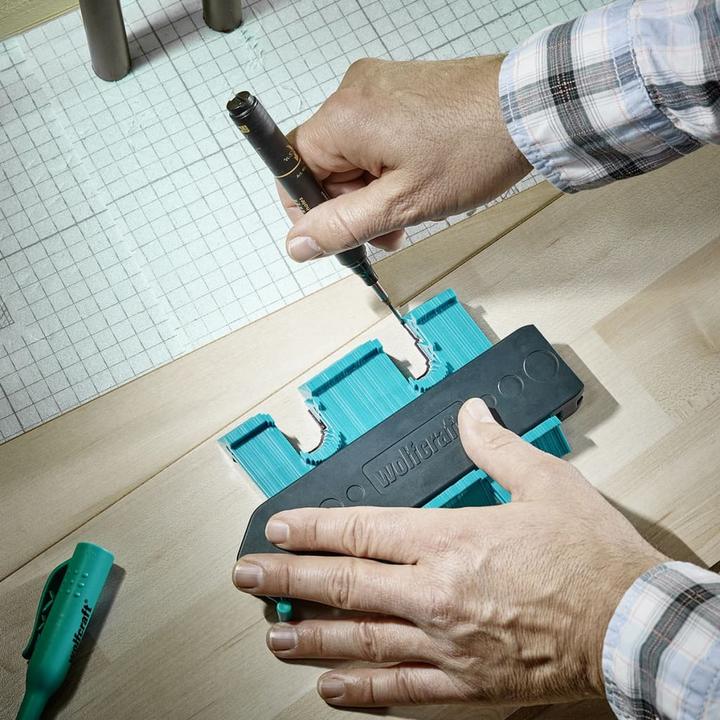 Actual product image wolfcraft 1 contour gauge 130mm