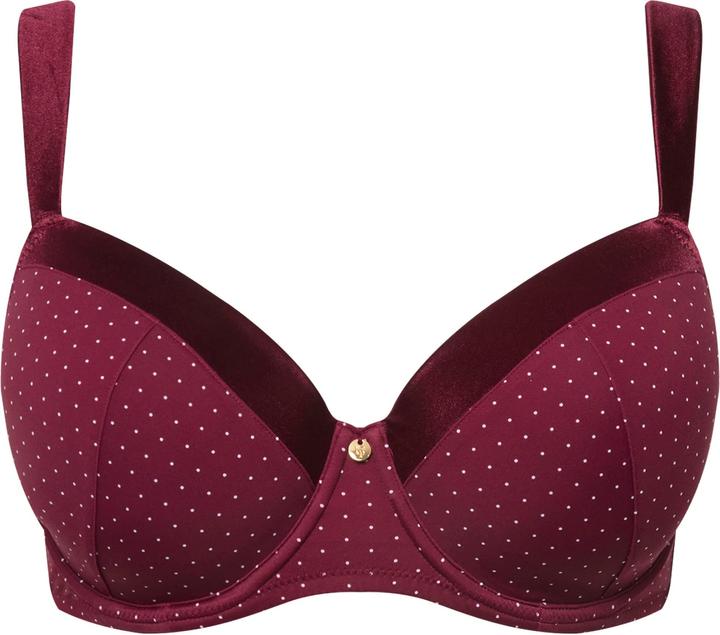Produktbild Ulla Popken Bügel-BH, Softschale, Punkte, Mikrofaster, Softcups, Cup B - D (100 D)