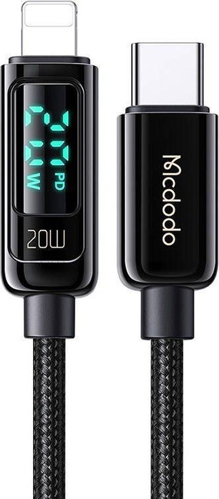 Actual product image Mcdodo CA-8810 USB-C to Lightning cable, 36W, 1.2m (black) (1.20 m)
