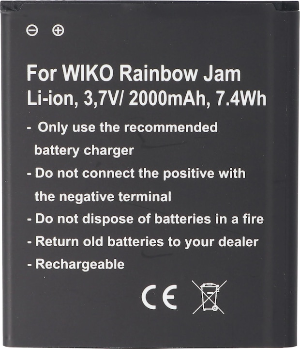 Wiko Rainbow Jam battery, Rainbow Jam 4G