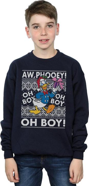 Immagine prodotto Disney Donald Duck Christmas Fair Isle Felpa Ragazzi (140, 146)