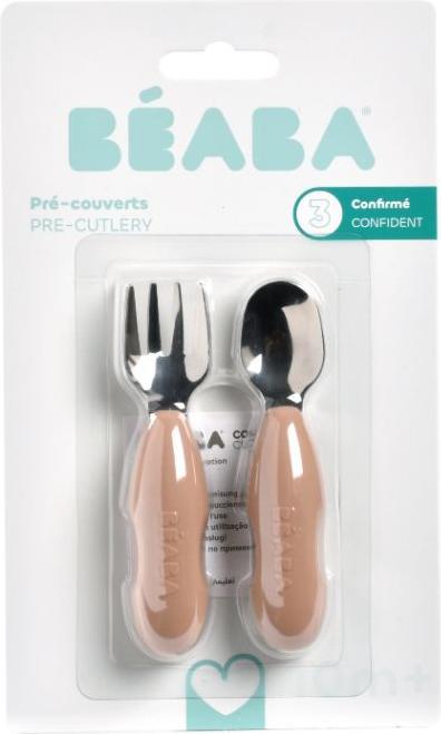 Actual product image Beaba Edelstahllernset (Gabel+Löffel) braun