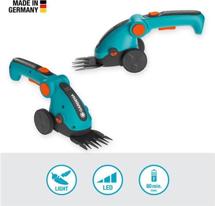 Immagine prodotto Gardena Set di forbici per erba a batteria ComfortCut Li (Batteria ricaricabile)