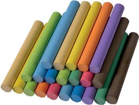 Produktbild Donau Tafelkreide bunt 100 Stück (Mehrfarbig, 100 x)