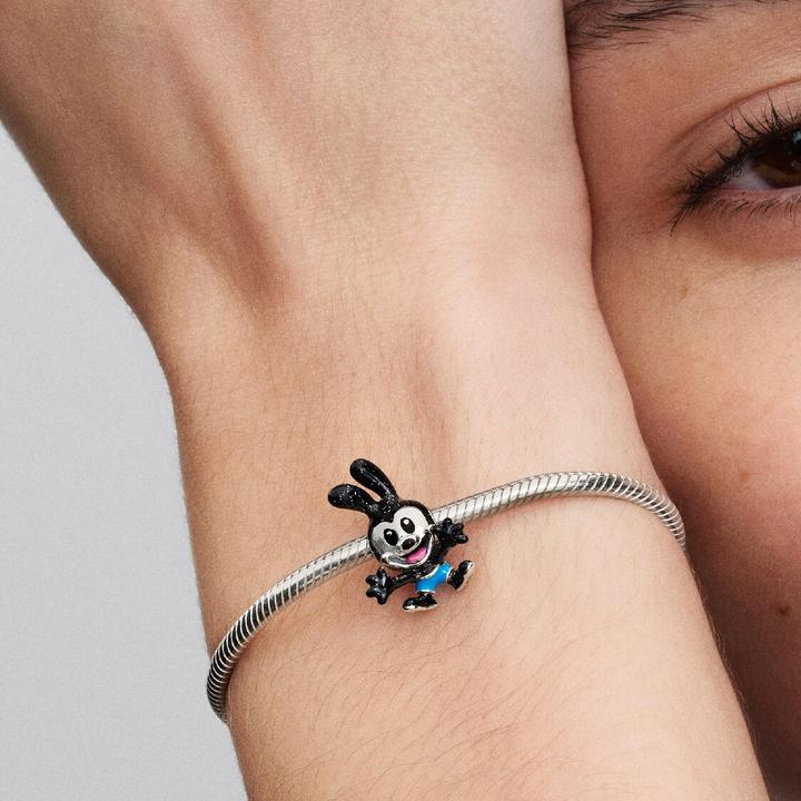 Immagine prodotto Pandora Disney Oswald der lustige Hase Charm (Smalto, Argento 925)