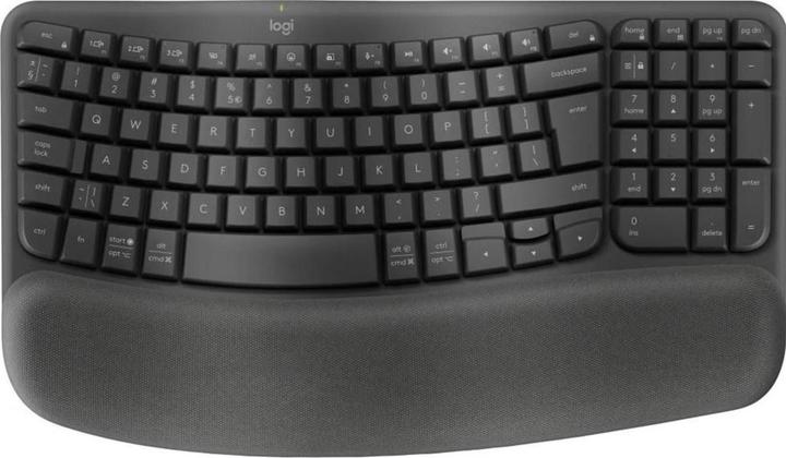 Produktbild Logitech Wave Keysergonomic Kb Graphite (Eng. Int., Kabellos)