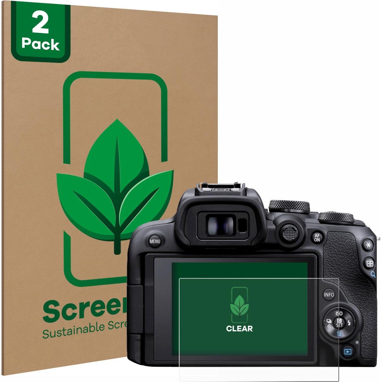 ScreenLeaf Schutzfolie nachhaltiger Displayschutz Displayschutzfolie Folie Klar Transparent (Displayschutz, EOS R10), Ka...