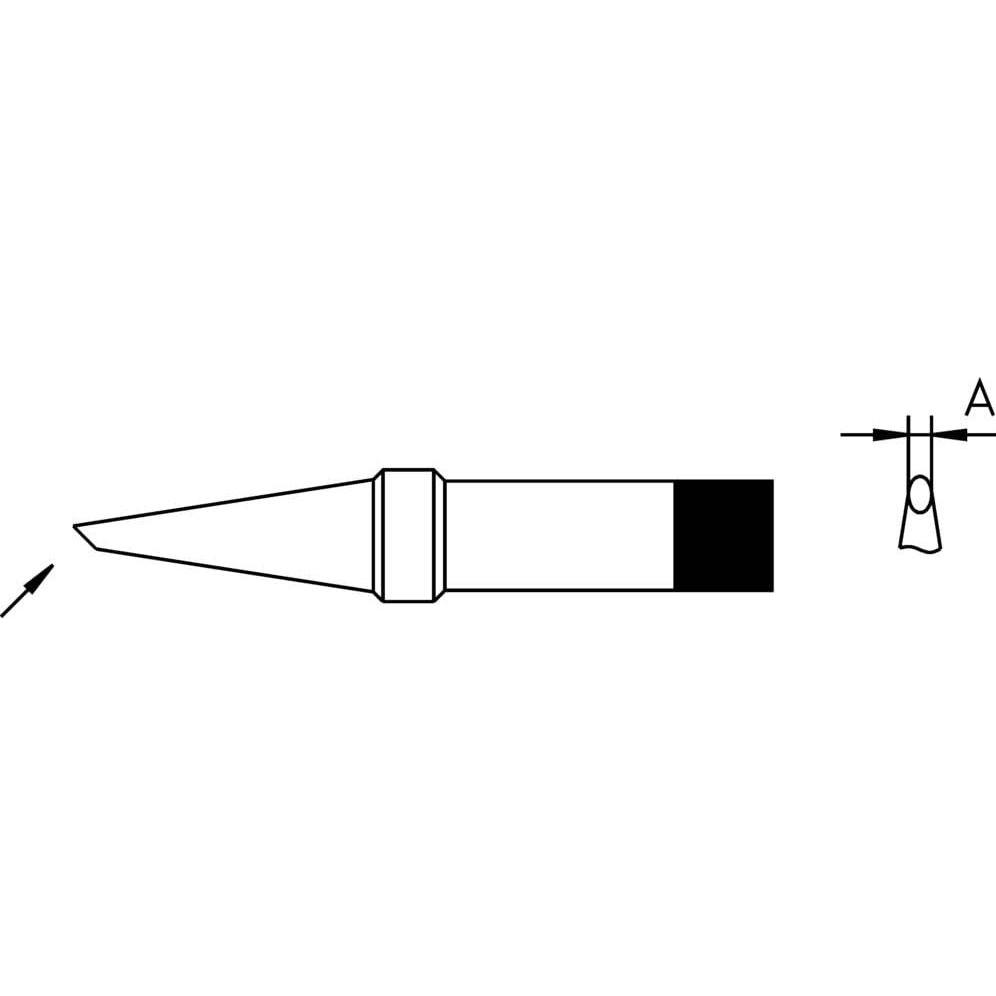 Weller Erem Weller / PT AA9 Lötspitze 1.6 mm Gerade, abgeschrägt PT für TCP 12, TCP 24, TCP 42, TCPS W 61, W 101 (Lötspi...